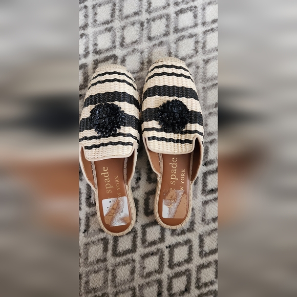 KATE SPADE RAFFIA SLIDES - Picture 7 of 9